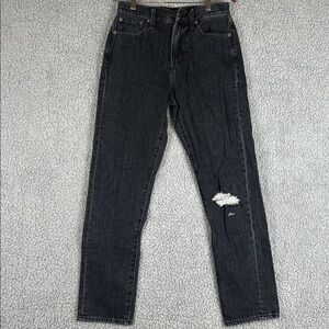 Madewell, The Perfect Vintage Jeans Roxstone Wash Knee-Rip Women’s Size 26